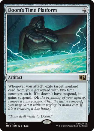 FOIL Doom's Time Platform (Surge Foil) (MSC-103) - Commander: Marvel Super Heroes - Magic The Gathering
