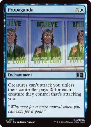 FOIL Propaganda (Surge Foil) (MSC-151) - Commander: Marvel Super Heroes - Magic The Gathering