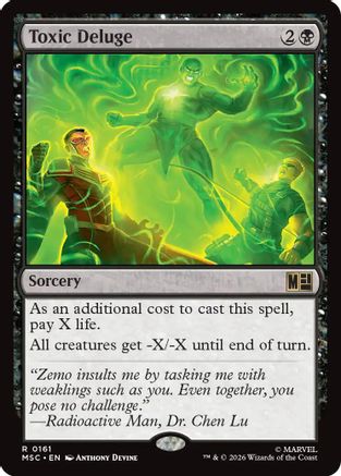 Toxic Deluge (MSC-161) - Commander: Marvel Super Heroes - Magic The Gathering