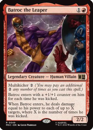 FOIL Batroc the Leaper (Surge Foil) (MSC-049) - Commander: Marvel Super Heroes - Magic The Gathering
