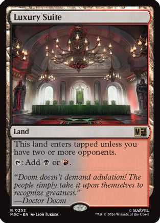 Luxury Suite (MSC-252) - Commander: Marvel Super Heroes - Magic The Gathering