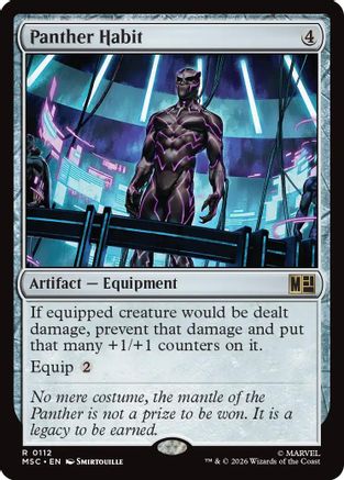 Panther Habit (MSC-112) - Commander: Marvel Super Heroes - Magic The Gathering