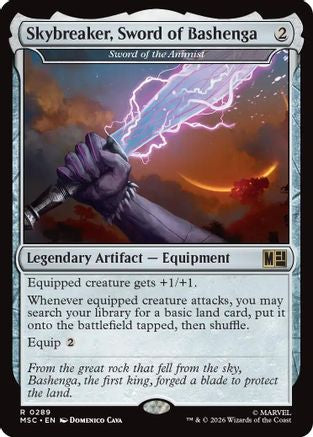 Skybreaker, Sword of Bashenga - Sword of the Animist (MSC-289) - Commander: Marvel Super Heroes - Magic The Gathering