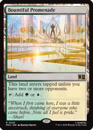 Bountiful Promenade (MSC-226) - Commander: Marvel Super Heroes - Magic The Gathering