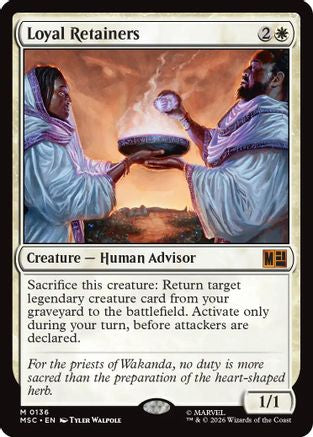 FOIL Loyal Retainers (Surge Foil) (MSC-136) - Commander: Marvel Super Heroes - Magic The Gathering