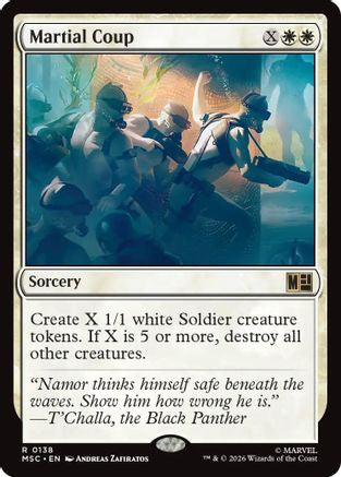FOIL Martial Coup (Surge Foil) (MSC-138) - Commander: Marvel Super Heroes - Magic The Gathering