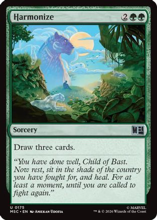 FOIL Harmonize (Surge Foil) (MSC-175) - Commander: Marvel Super Heroes - Magic The Gathering