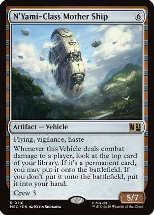 FOIL N'Yami-Class Mother Ship (Surge Foil) (MSC-110) - Commander: Marvel Super Heroes - Magic The Gathering
