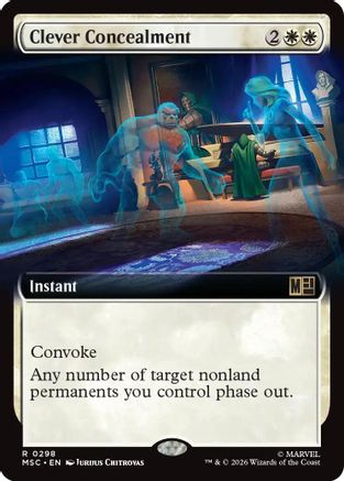 Clever Concealment (Extended Art) (MSC-298) - Commander: Marvel Super Heroes - Magic The Gathering