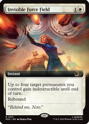 FOIL Invisible Force Field (Extended Art) (MSC-311) - Commander: Marvel Super Heroes - Magic The Gathering