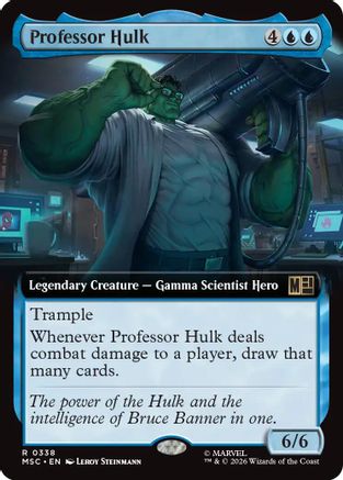 Professor Hulk (Extended Art) (MSC-338) - Commander: Marvel Super Heroes - Magic The Gathering