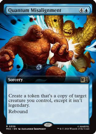 Quantum Misalignment (Extended Art) (MSC-339) - Commander: Marvel Super Heroes - Magic The Gathering