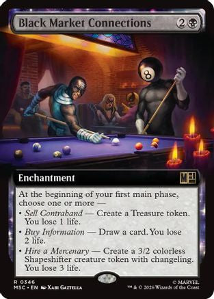 Black Market Connections (Extended Art) (MSC-346) - Commander: Marvel Super Heroes - Magic The Gathering