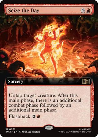 Seize the Day (Extended Art) (MSC-371) - Commander: Marvel Super Heroes - Magic The Gathering