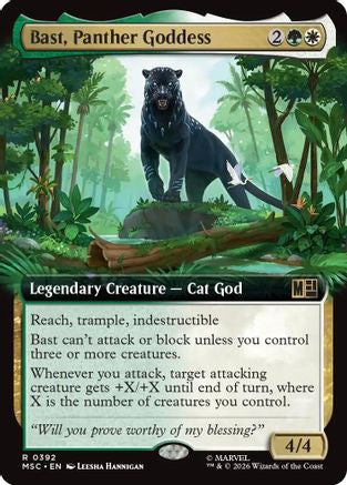 Bast, Panther Goddess (Extended Art) (MSC-392) - Commander: Marvel Super Heroes - Magic The Gathering