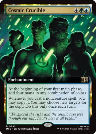 Cosmic Crucible (Extended Art) (MSC-397) - Commander: Marvel Super Heroes - Magic The Gathering