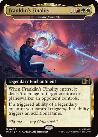 Franklin's Finality - Annie Joins Up (Extended Art) (MSC-403) - Commander: Marvel Super Heroes - Magic The Gathering
