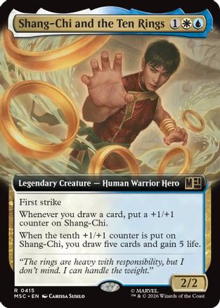 Shang-Chi and the Ten Rings (Extended Art) (MSC-415) - Commander: Marvel Super Heroes - Magic The Gathering