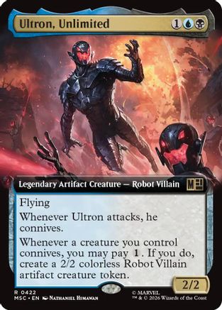 Ultron, Unlimited (Extended Art) (MSC-422) - Commander: Marvel Super Heroes - Magic The Gathering
