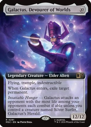 Galactus, Devourer of Worlds (Extended Art) (MSC-291) - Commander: Marvel Super Heroes - Magic The Gathering