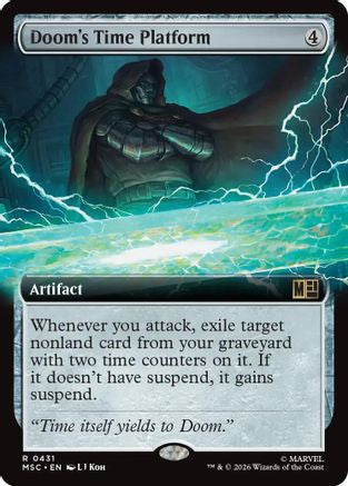 Doom's Time Platform (Extended Art) (MSC-431) - Commander: Marvel Super Heroes - Magic The Gathering