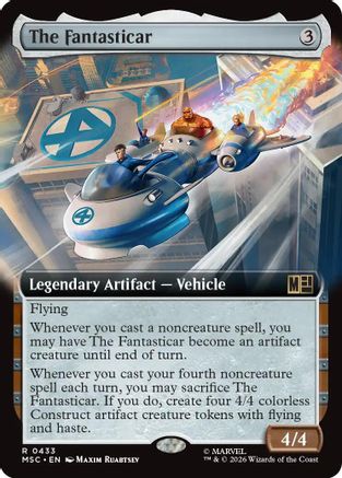 The Fantasticar (Extended Art) (MSC-433) - Commander: Marvel Super Heroes - Magic The Gathering