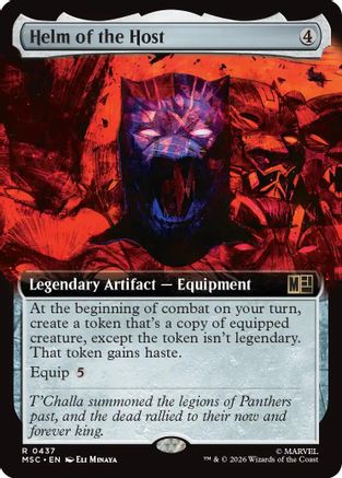 Helm of the Host (Extended Art) (MSC-437) - Commander: Marvel Super Heroes - Magic The Gathering