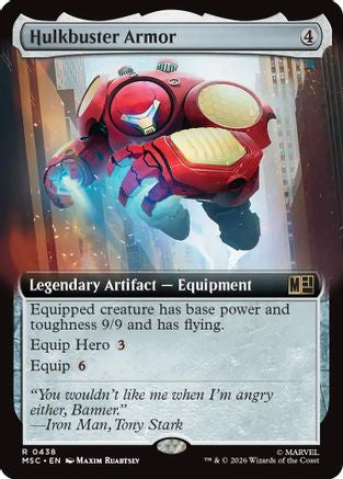 Hulkbuster Armor (Extended Art) (MSC-438) - Commander: Marvel Super Heroes - Magic The Gathering