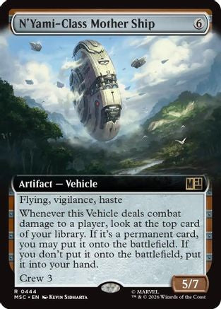 N'Yami-Class Mother Ship (Extended Art) (MSC-444) - Commander: Marvel Super Heroes - Magic The Gathering