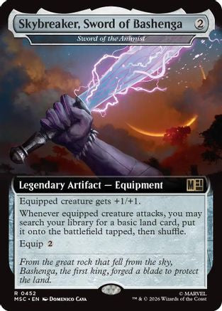 Skybreaker, Sword of Bashenga - Sword of the Animist (Extended Art) (MSC-452) - Commander: Marvel Super Heroes - Magic The Gathering