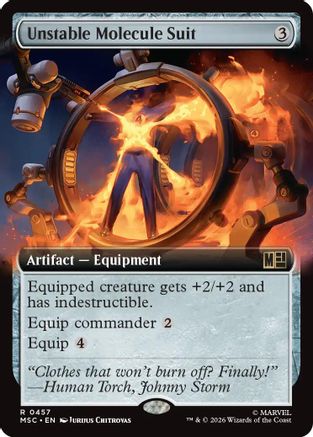 Unstable Molecule Suit (Extended Art) (MSC-457) - Commander: Marvel Super Heroes - Magic The Gathering