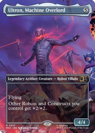 Ultron, Machine Overlord (Borderless) (MSC-507) - Commander: Marvel Super Heroes - Magic The Gathering