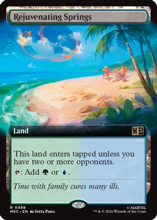 Rejuvenating Springs (Extended Art) (MSC-488) - Commander: Marvel Super Heroes - Magic The Gathering