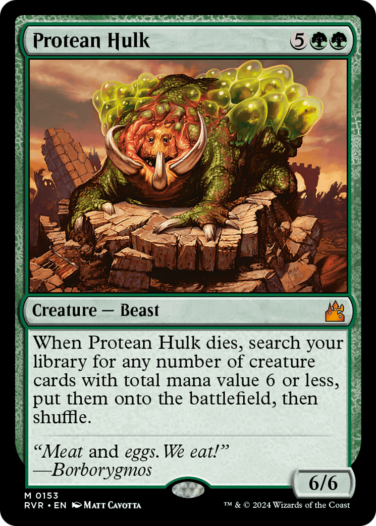 FOIL Protean Hulk (RVR-153) - Ravnica Remastered - Magic The Gathering