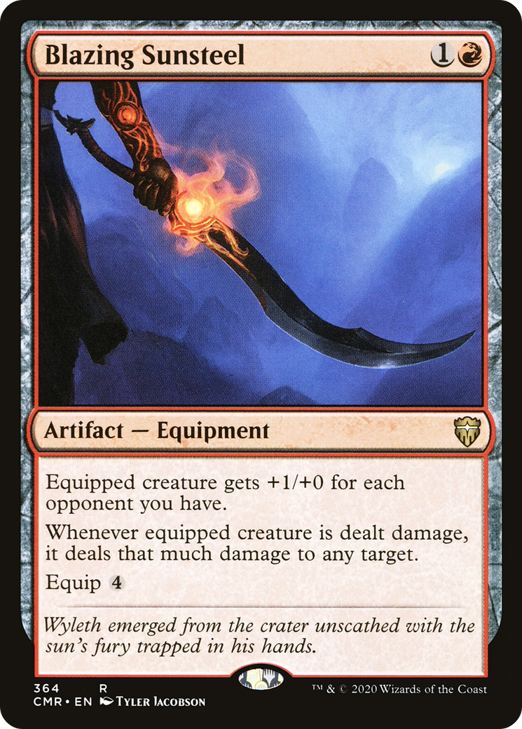 Blazing Sunsteel (CMR-364) - Commander Legends - Magic The Gathering