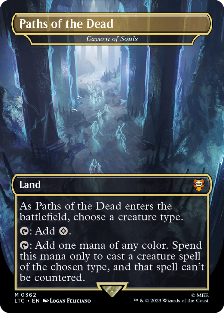 FOIL Paths of the Dead - Cavern of Souls (LTC-362) - Tales of Middle-earth Commander - Magic The Gathering