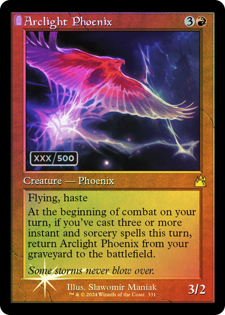 FOIL Arclight Phoenix (Retro Frame) (Serial Numbered) (RVR-331) - Ravnica Remastered - Magic The Gathering