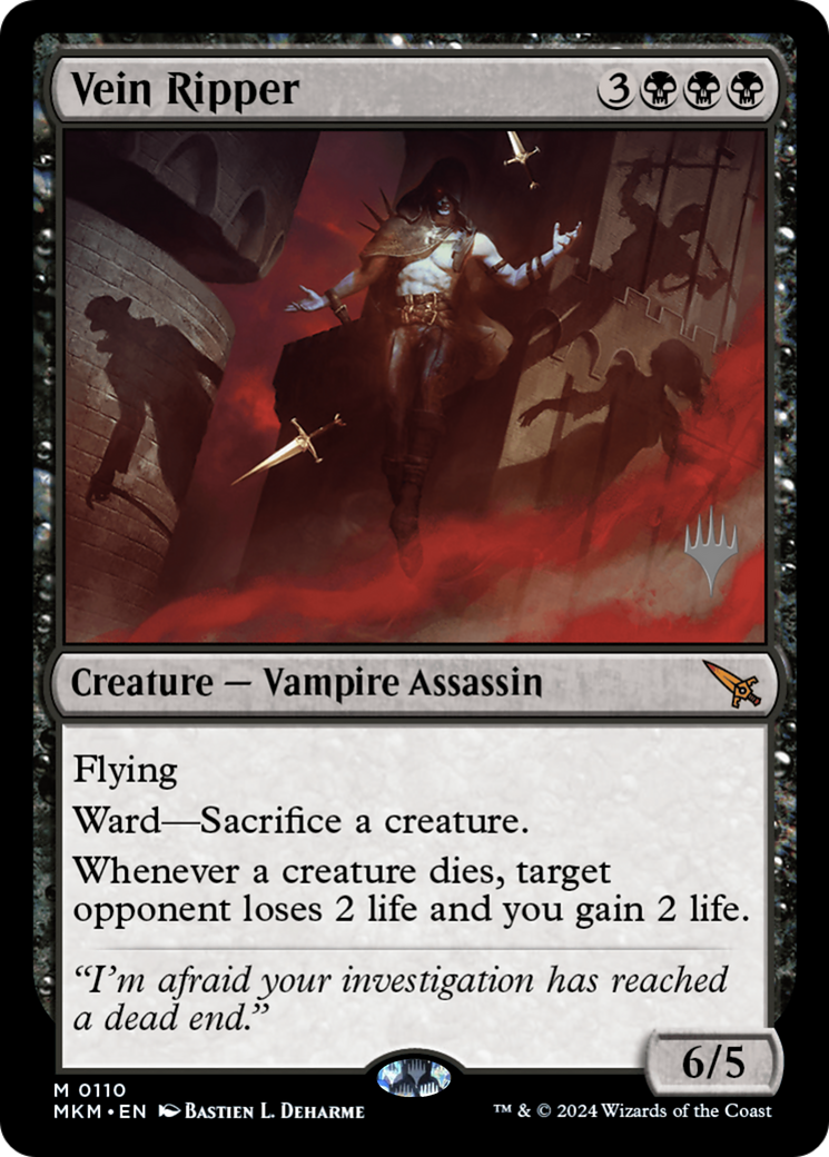 FOIL Vein Ripper (PPMKM-110P) - Murders at Karlov Manor Promos - Magic The Gathering