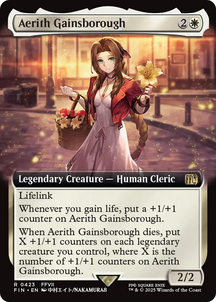 Aerith Gainsborough (Extended Art) (FIN-423) - FINAL FANTASY: (Extended Art) - Magic The Gathering