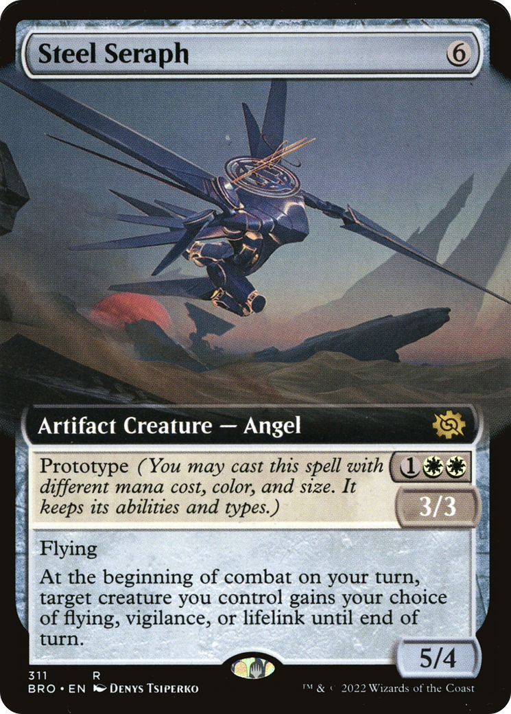 Steel Seraph (Extended Art) (BRO-311) - The Brothers' War - Magic The Gathering
