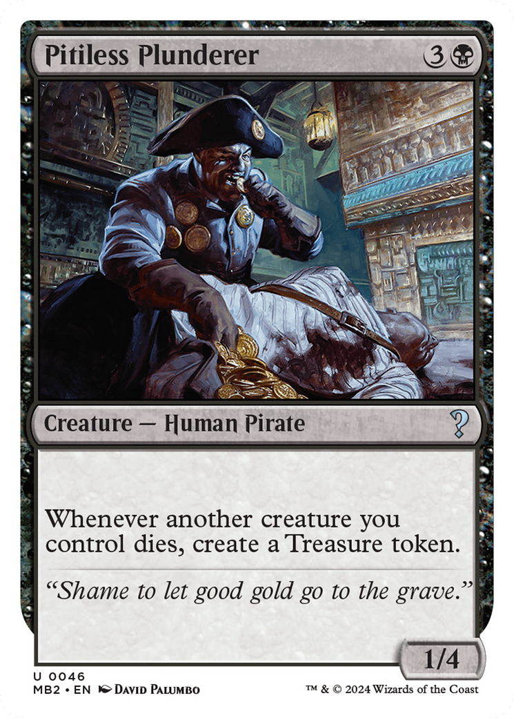 Pitiless Plunderer (MB2-046) - Mystery Booster 2 - Magic The Gathering
