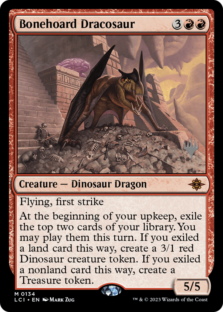FOIL Bonehoard Dracosaur (PPLCI-134P) - The Lost Caverns of Ixalan Promos - Magic The Gathering