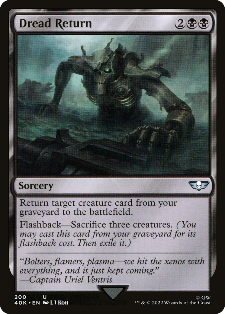 Dread Return (40K-200) - Warhammer 40,000 Commander - Magic The Gathering