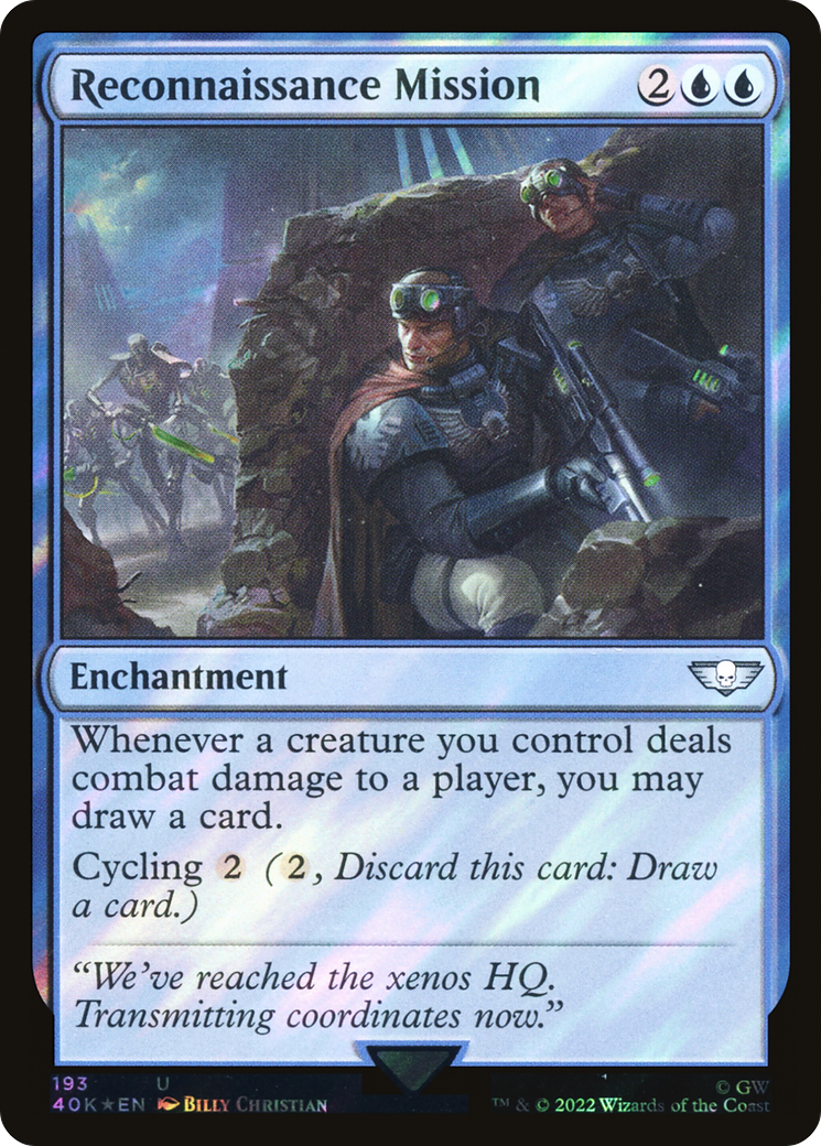 FOIL Reconnaissance Mission (Surge Foil) (40K-193) - Warhammer 40,000 Commander - Magic The Gathering