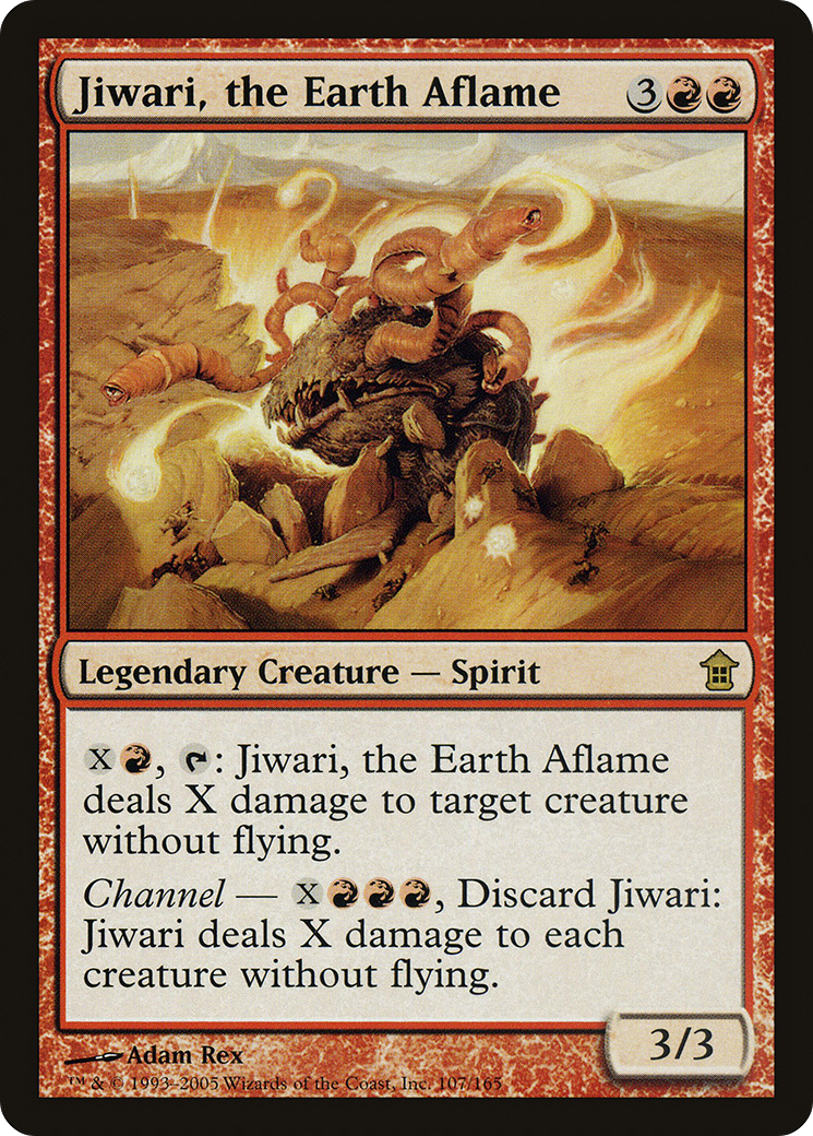 FOIL Jiwari, the Earth Aflame (SOK-107) - Saviors of Kamigawa - Magic The Gathering
