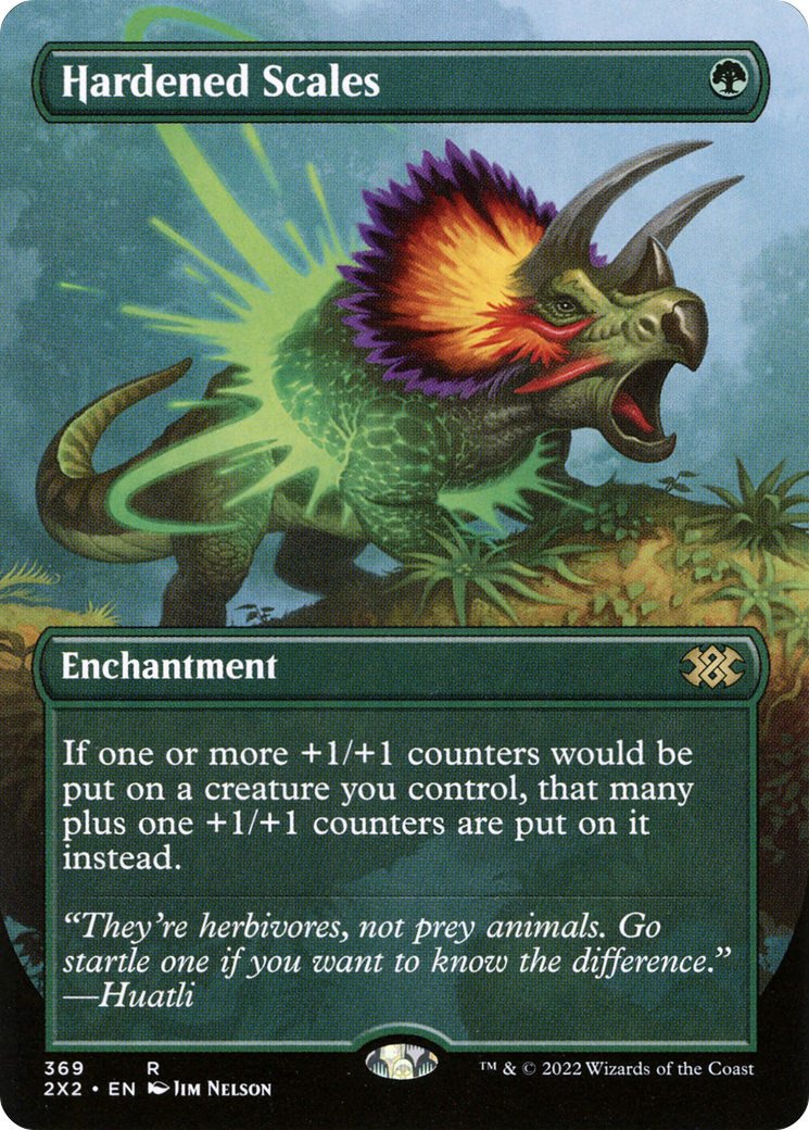 Hardened Scales (Borderless) (2X2-369) - Double Masters 2022 - Magic The Gathering