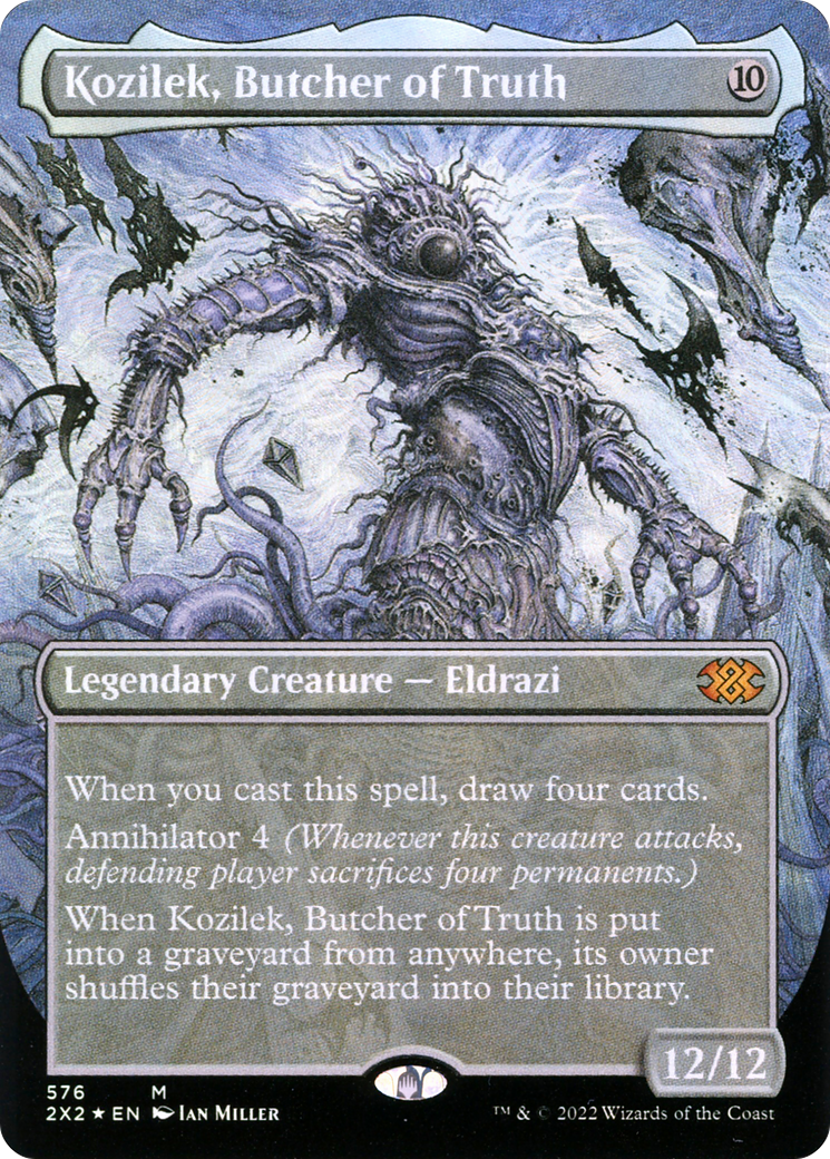 FOIL Kozilek, Butcher of Truth (Textured Foil) (2X2-576) - Double Masters 2022 - Magic The Gathering