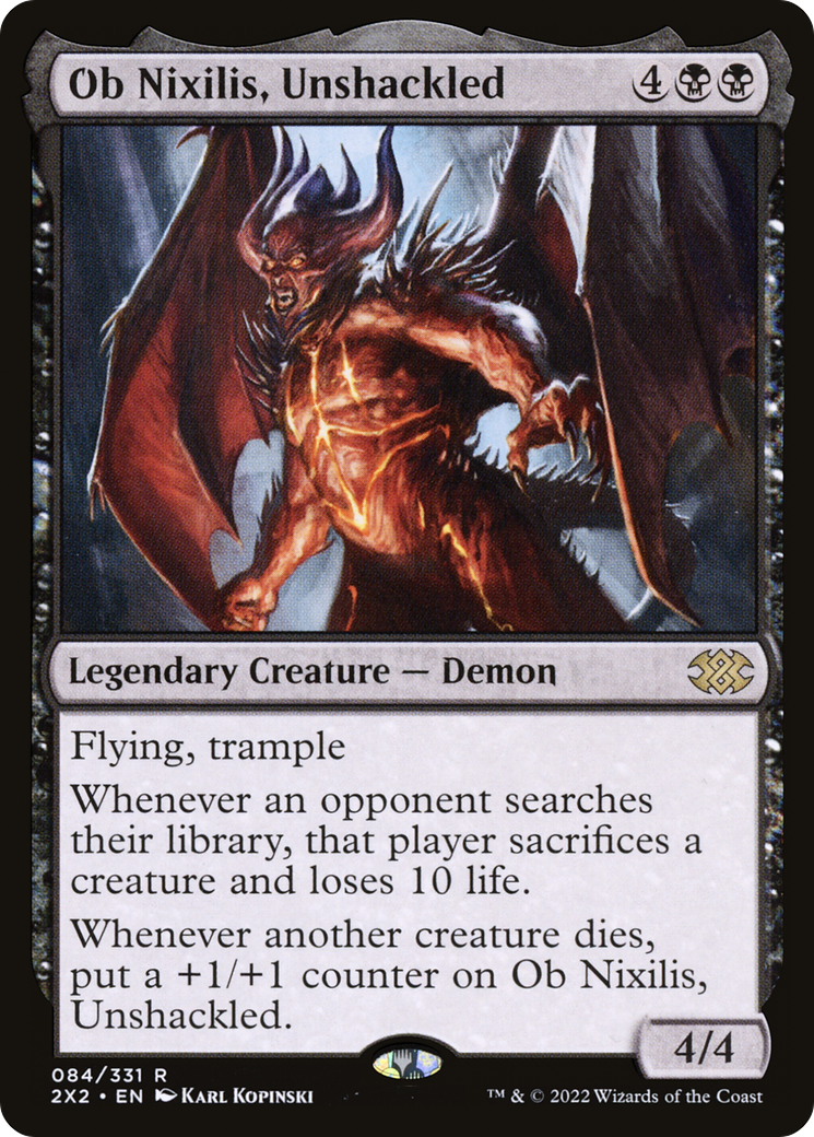 Ob Nixilis, Unshackled (2X2-084) - Double Masters 2022 - Magic The Gathering