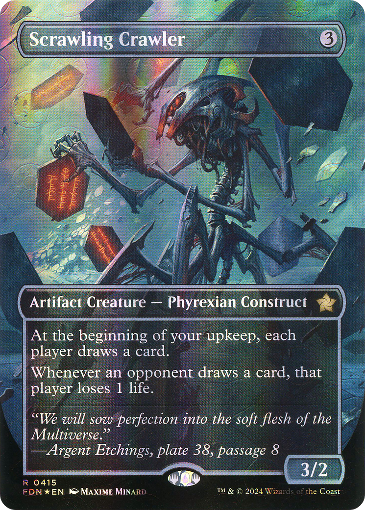 FOIL Scrawling Crawler (FDN-415) - Foundations - Magic The Gathering