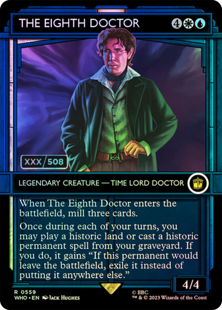 FOIL The Eighth Doctor (Serial Numbered) (WHO-559) - Doctor Who - Magic The Gathering